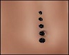 5 Black Belly Piercings