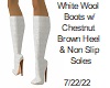 [BB] White Wool Boots