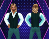 Teal Shirt with Vest