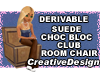Derivable Suede CL Chair