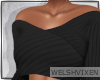 WV: Black Crop Sweater