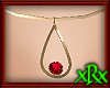 Teardrop Necklace Ruby
