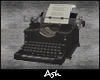 Ash. Vintage Typewriter