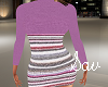SweaterDress-Orchid/Gray