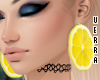 lemon slice earrings.