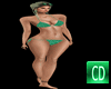CD Glitter Green Bikini