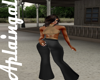 Brown/Black Pant Suit