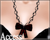 A. Red Bow Necklace