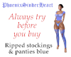 Ripped stockings/panties