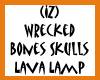 Wreck Skull Bone Lamp