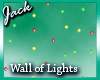 Wall of flashing lights