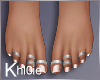 K  nails feet ring silv