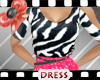 [R] rosa zebra dress
