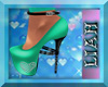 Heart Sparkle Mint Heels