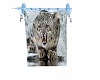 Icy Snow Leopard Banner