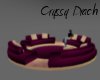 Plum Circle Couch