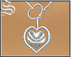 !* Heart Silver Necklace