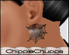 Spider Web Earrings Blk