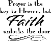 Faith wall Quote