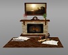 fireplace rug pillows /p