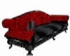Victorian sofa red/black