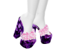 pink flower heels