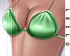 ! L! Green Bikini Top