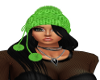 Green Winter Hat/blk