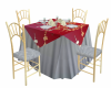 red&gold table set