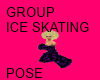 GROUP ICE SKATING POSE