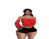 red lace  2 piecee fit