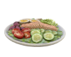 FOOD SALMON GREEN