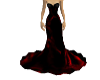 long dress red black