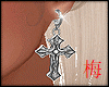 梅 cross earrings anim