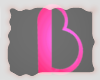 A: Letter B pink