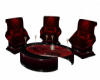 gig-Club Chat chairs Red