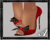 Red  bow heels