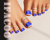 Feet French Nails Blue