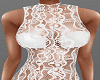 H/Lace Dress White XXL