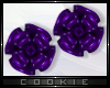 © Purple Rose Earrings