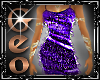 Geo Flapper Dress purple