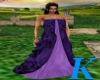 [K] Purple Drape Gown
