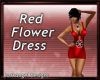 Red Dress Flower Buckle