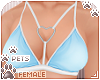 [Pets] Heart bra | Sky
