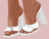 E* White Kylie Sandals