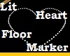 Lit Heart Floor Marker