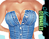 ! Denim Doll Corset M