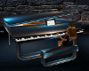Silver Blue Piano Poses