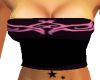 Blk/Pink tribal tube top