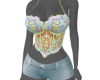 Flowers Denim Set